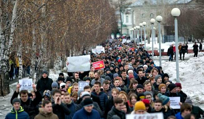 В России проходит "Забастовка избирателей"‍