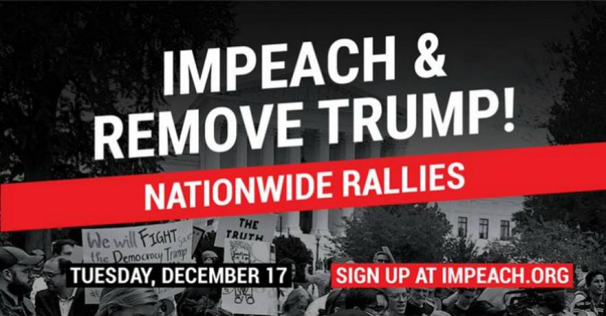 Image result for US marches for impeachment December 17