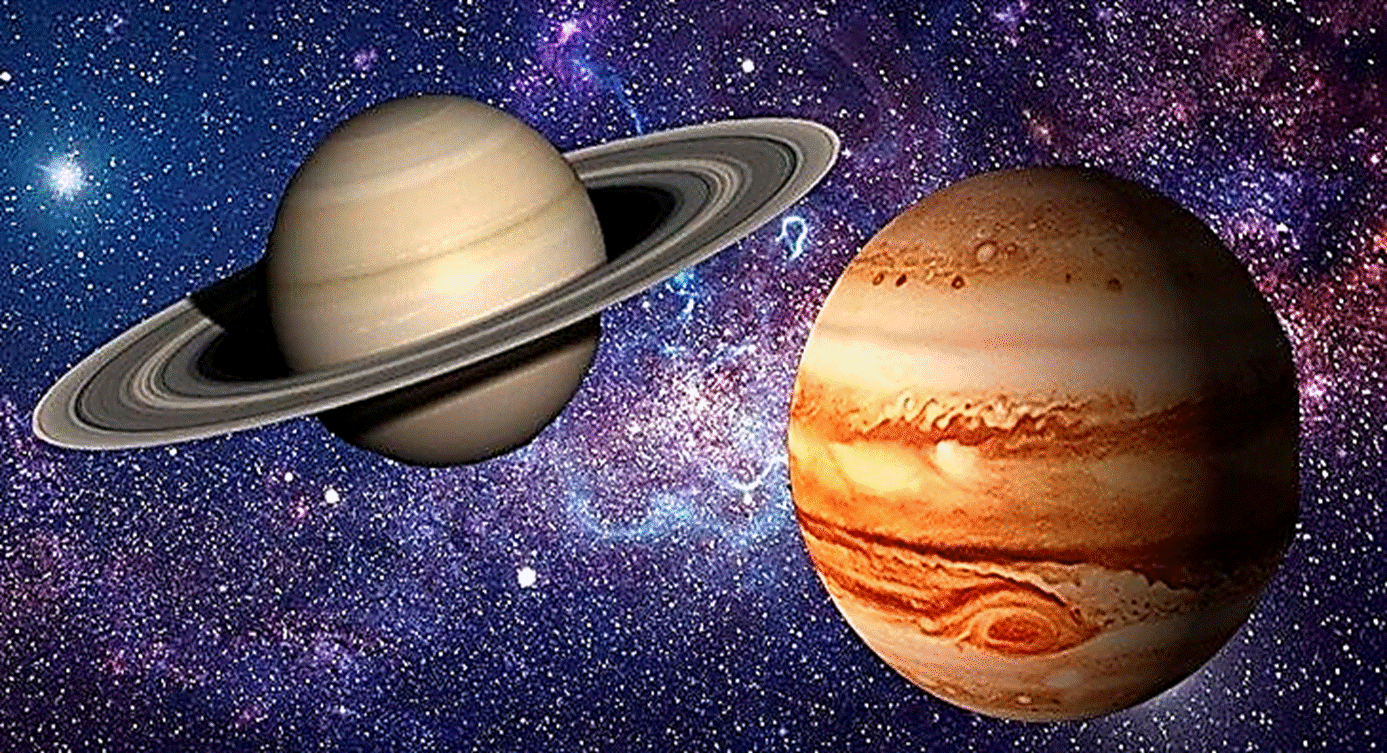 Jpiter e Saturno vo se alinhar em dezembro (Foto: Reproduo/Instagram)