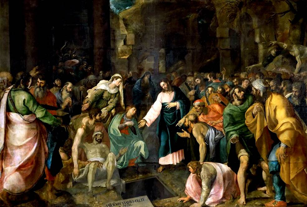 Raising of Lazarus. Girolamo Muziano