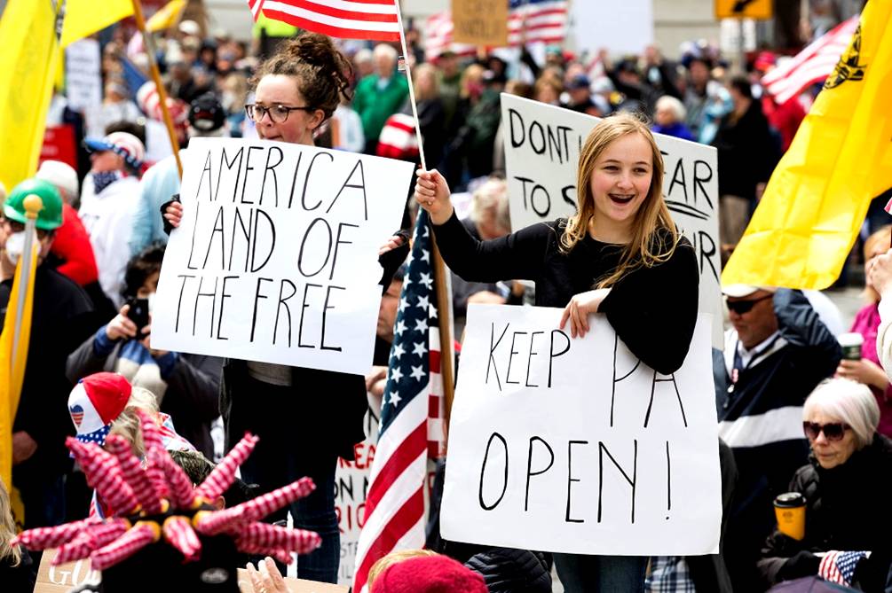 US anti-confinement protesters demand economic freedom | World ...