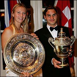 Maria Sharapova and Roger Federer