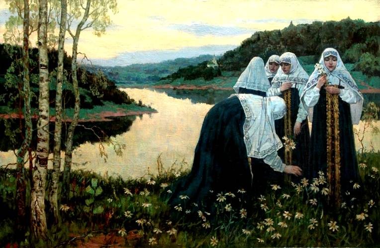 Image result for Нестерова За Волгой.1905 г.