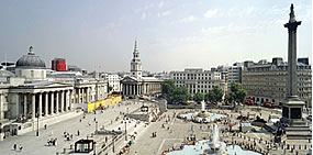 Trafalgar Square from the west. Photograph by Nigel Young/Foster and Partners