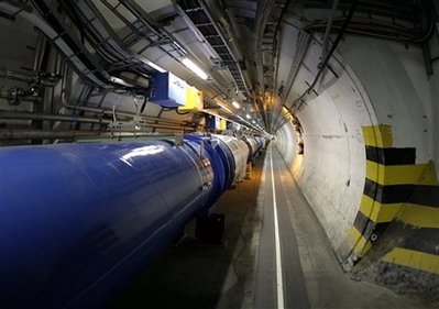 This May 31, 2007 file photo, shows a view of the LHC (large ...