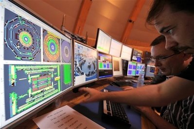 European Center for Nuclear Research (CERN) scientists control ...