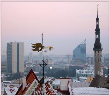 Фотография Вечерне-розовый Таллин Открыть в полный экран