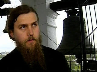 Иеродьякон Роман, главный звонарь Данилова монастыря