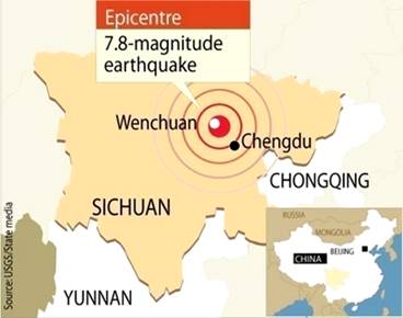 A huge earthquake rocked southwest China on Monday, killing ...