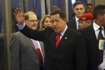 Venezuela&#39;a President Hugo Chavez arrives at the United ...