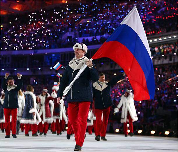 Image result for Открытие Зимних Олимпийских Игра 2014 сборная России