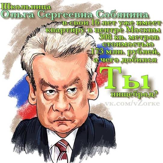 Image result for собянин карикатуры