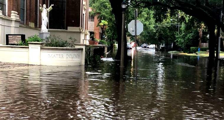 <p>Flooding in New Orleans, July 10, 2019.</p>