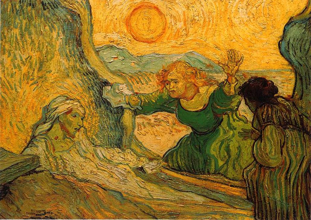 Воскрешение Лазаря, картина Ван Гога